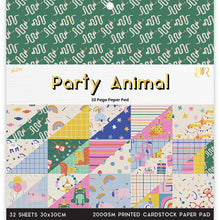 White Smoke Party Animal 32 Page 12X12 Paper Pad Stencils and Templates