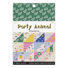 White Smoke Party Animal 24 Page 6X8 Paper Pad Stencils and Templates