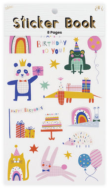 Lavender Party Animal Sticker Book Paper Craft