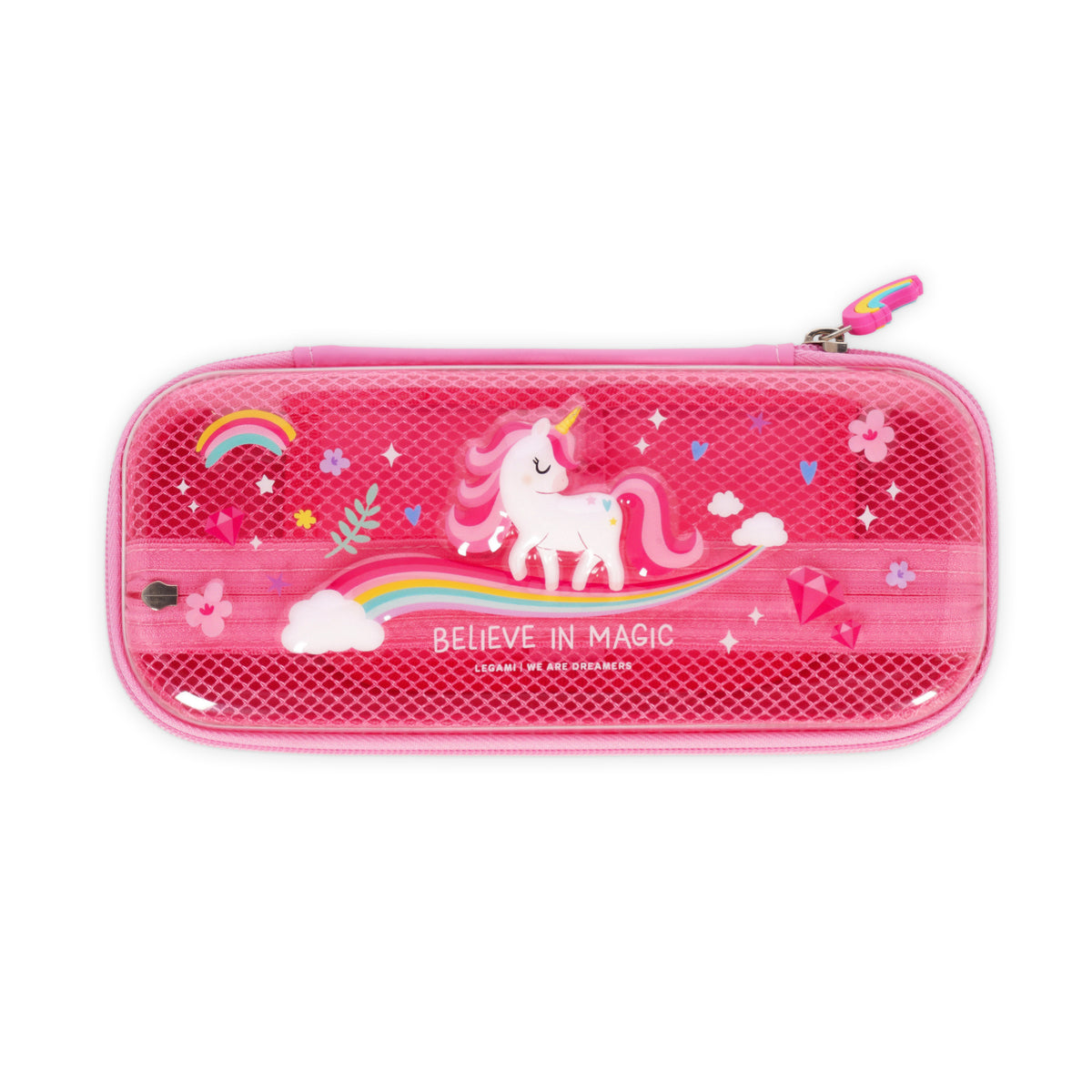 White Smoke Legami Wonderwow Unicorn Pencil Case Fashion Stationery