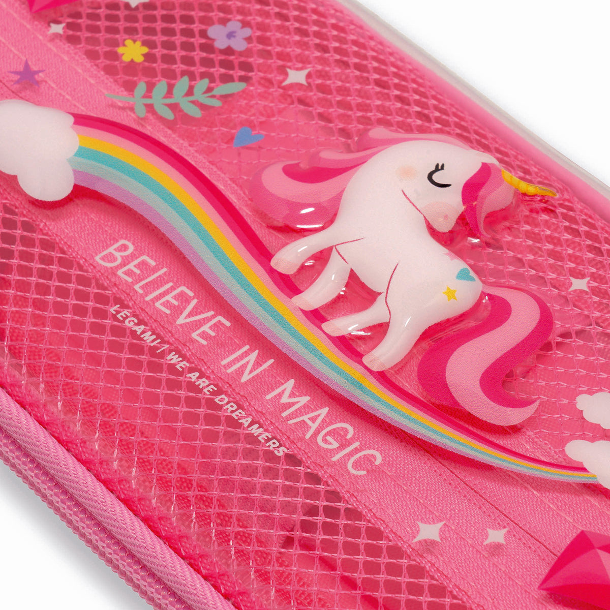 White Smoke Legami Wonderwow Unicorn Pencil Case Fashion Stationery