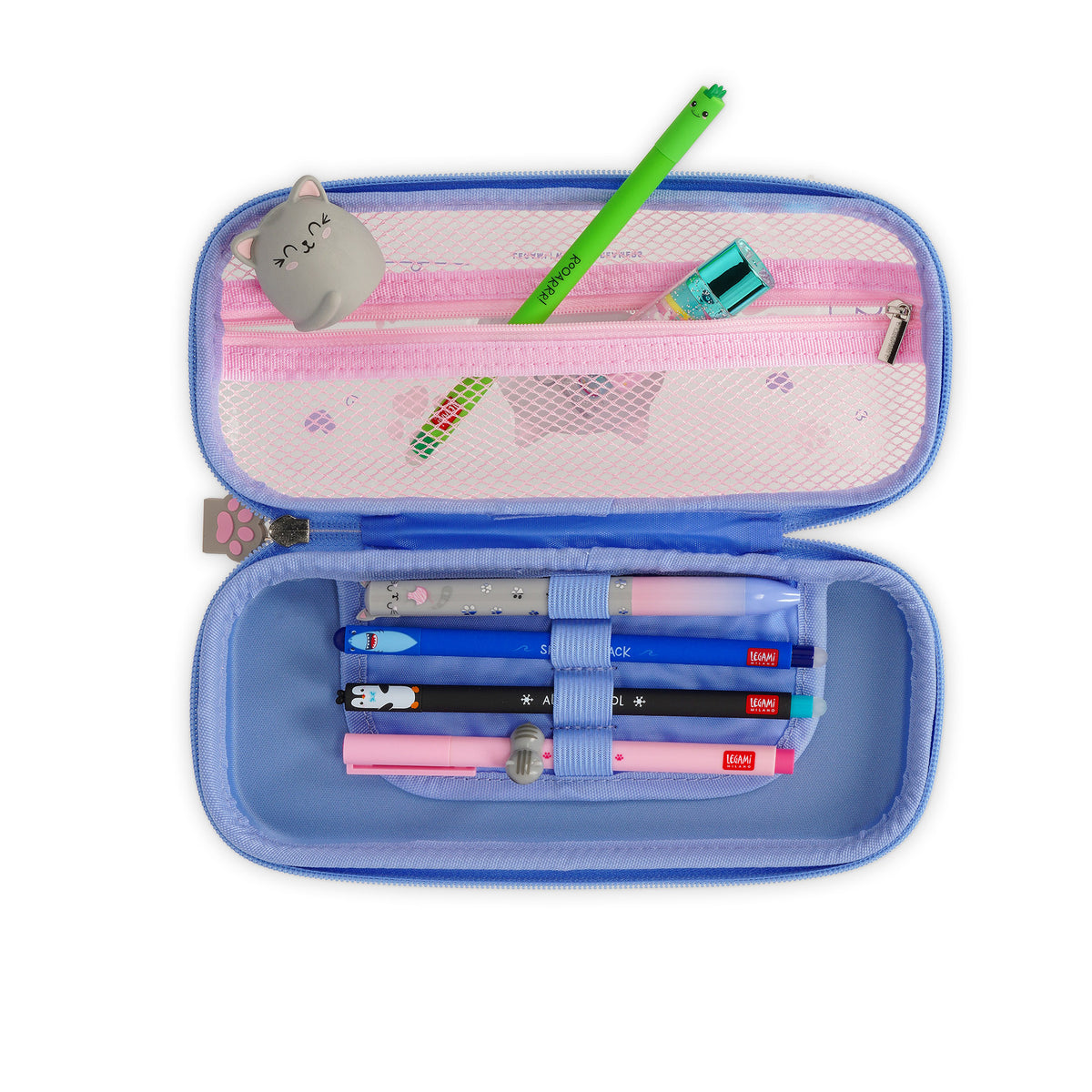 White Smoke Legami  Wonderwow Kitty Pencil Case Fashion Stationery