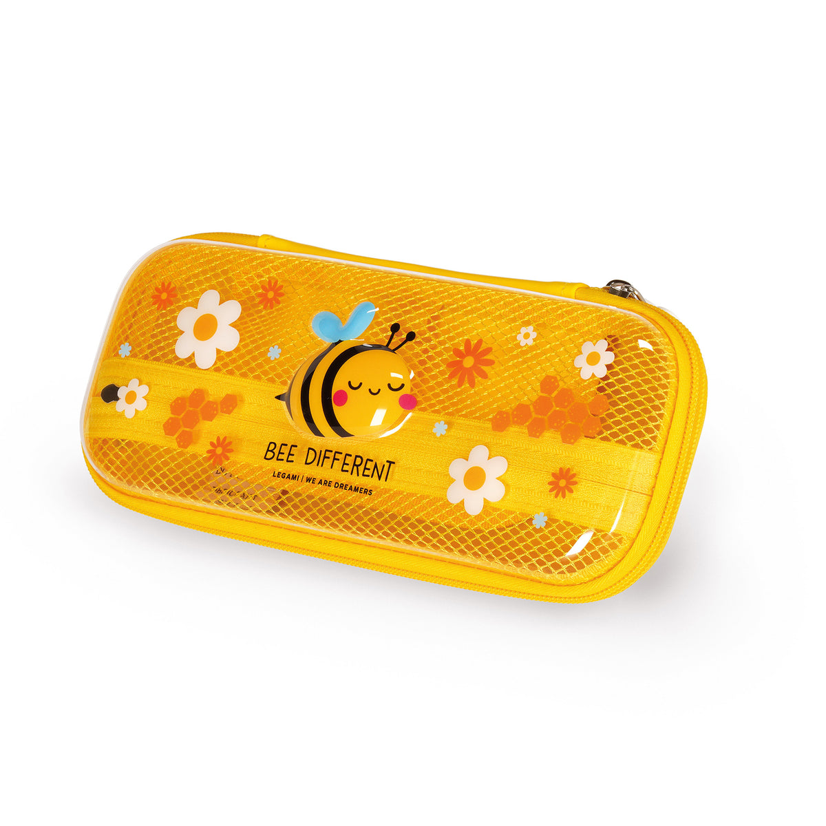 White Smoke Legami Wonderwow Bee Pencil Case Fashion Stationery
