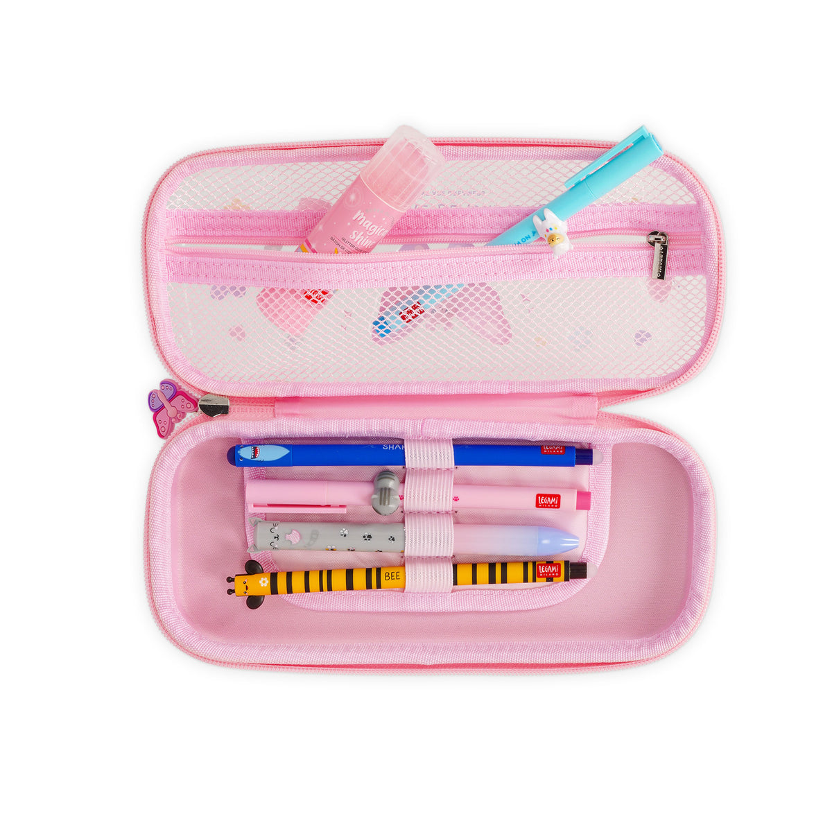 Light Gray Legami  Wonderwow Butterfly Pencil Case Fashion Stationery