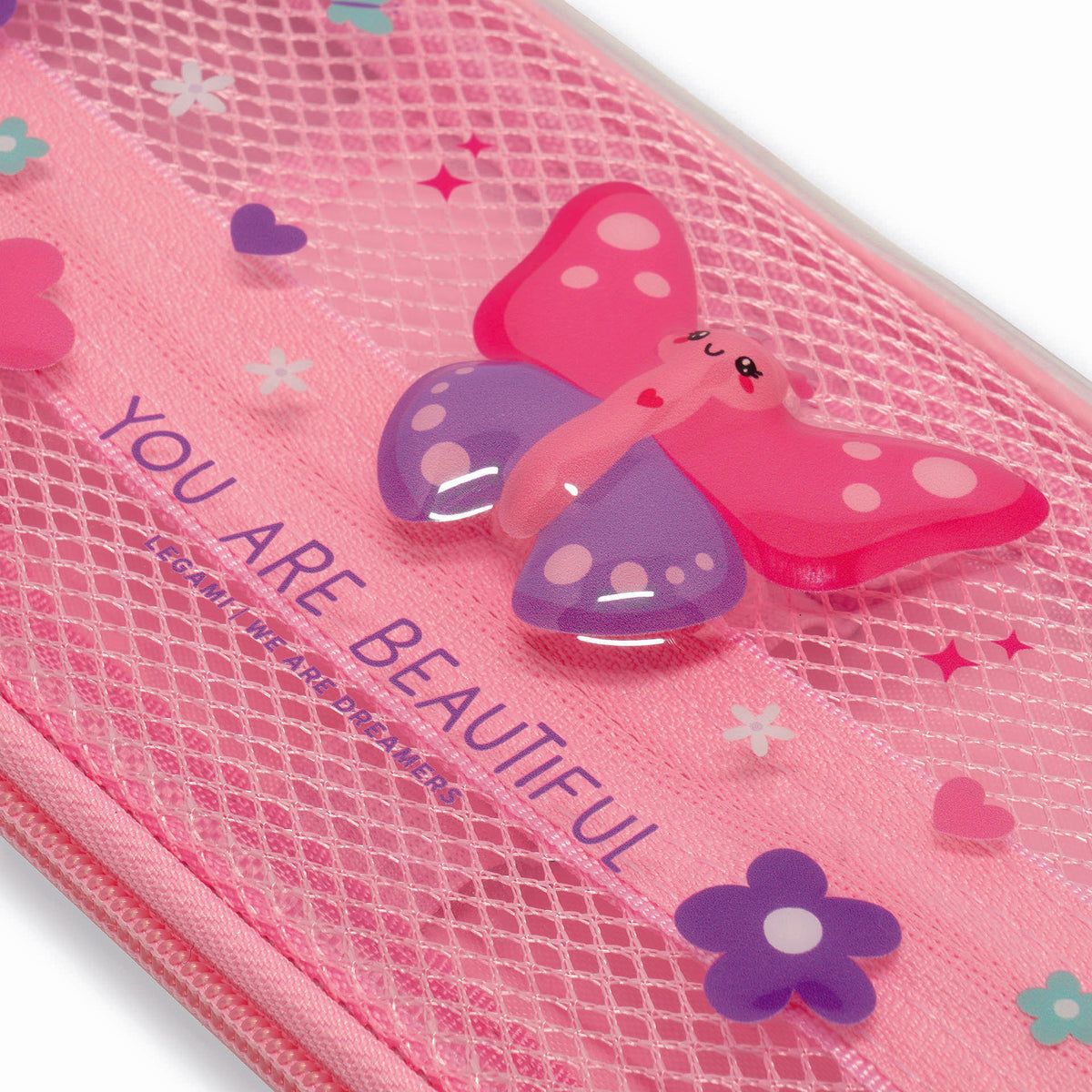 Tan Legami  Wonderwow Butterfly Pencil Case Fashion Stationery