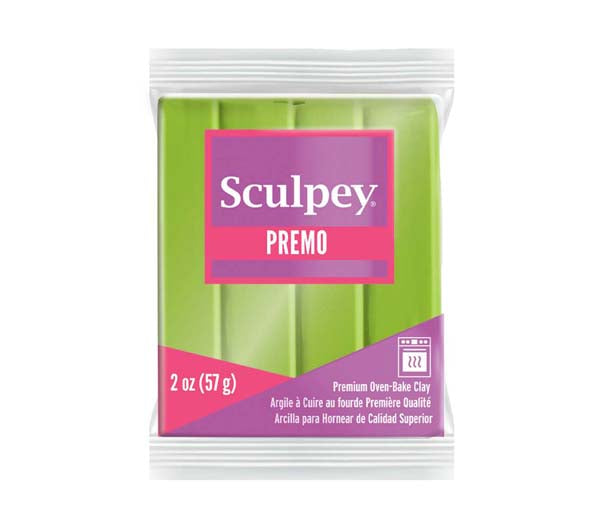 Light Gray Premo Sculpey Modelling Clay, 57g, Bright Green Pearl Modelling Clay