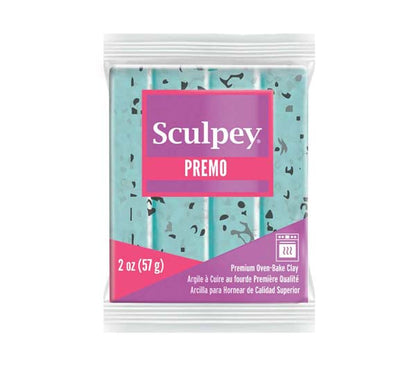 Light Gray Premo Sculpey Modelling Clay, 57g, Turquoise Granite Modelling Clay