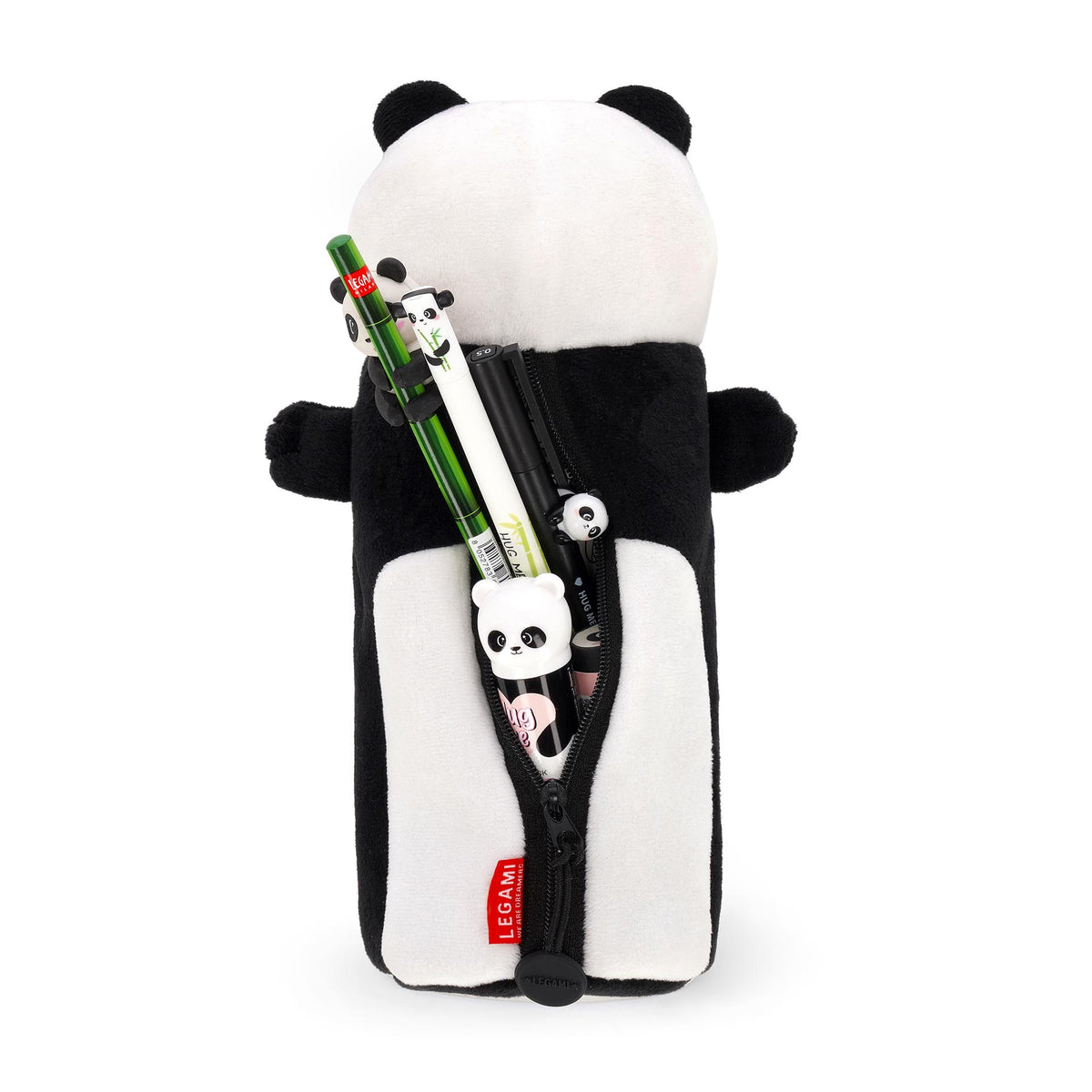 White Smoke Legami Panda Plush Pencil Case Fashion Stationery