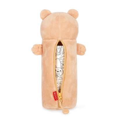 White Smoke Legami Teddy Bear Plush Pencil Case Fashion Stationery