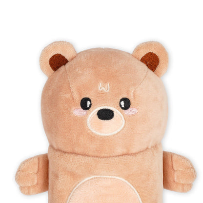 White Smoke Legami Teddy Bear Plush Pencil Case Fashion Stationery