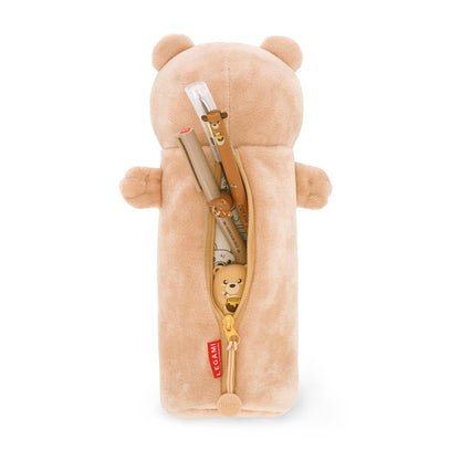 White Smoke Legami Teddy Bear Plush Pencil Case Fashion Stationery