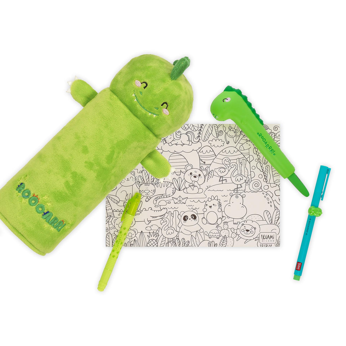 White Smoke Legami Diono Plush Pencil Case Fashion Stationery