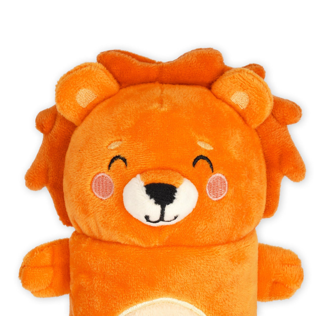 White Smoke Legami Lion Plush Pencil Case Fashion Stationery