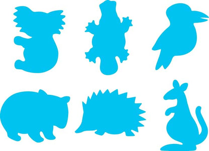 White Smoke EC Paint & Dough Stampers Australian Animals, Set 6 Kids Activities