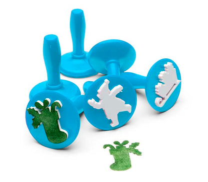 White Smoke EC Paint & Dough Stampers Christmas, Set 6 Kids Activities