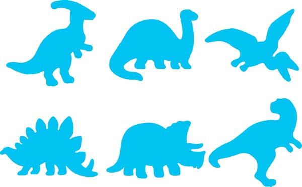 White Smoke EC Paint & Dough Stampers Dinosaurs, Set 6 Kids Activities
