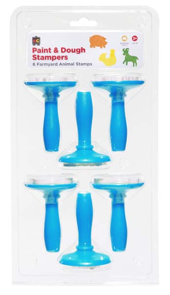 Alice Blue EC Paint & Dough Stampers Farm Animals, Set 6 Kids Activities