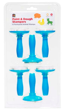 Alice Blue EC Paint & Dough Stampers Farm Animals, Set 6 Kids Activities