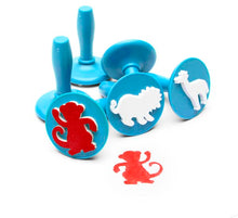 White Smoke EC Paint & Dough Stampers Jungle Animals, Set 6 Kids Activities