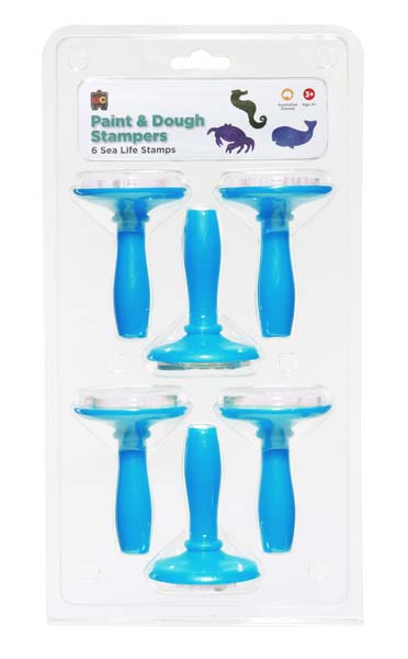 Alice Blue EC Paint & Dough Stampers Sea Life, Set 6 Kids Activities