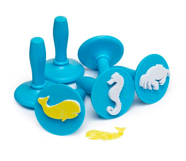 White Smoke EC Paint & Dough Stampers Sea Life, Set 6 Kids Activities
