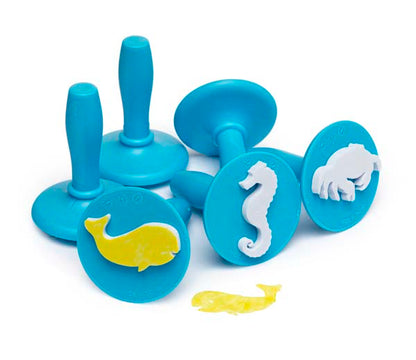 White Smoke EC Paint & Dough Stampers Sea Life, Set 6 Kids Activities