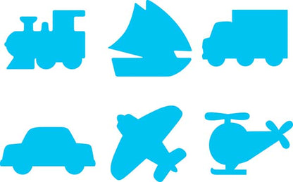 White Smoke EC Paint & Dough Stampers Transport, Set 6 Kids Activities