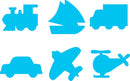 White Smoke EC Paint & Dough Stampers Transport, Set 6 Kids Activities