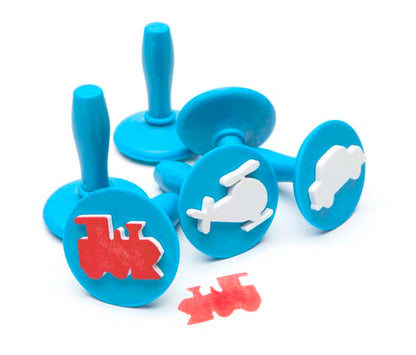 White Smoke EC Paint & Dough Stampers Transport, Set 6 Kids Activities