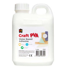 White Smoke Educational Colours Water Based PVA Craft Glue 1ltr Kids Glues