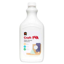 White Smoke Educational Colours Water Based PVA Craft Glue 2ltr Kids Glues