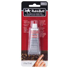 Brown Amaco Rub 'N Buff, Pewter, 15ml Powders and Pigments