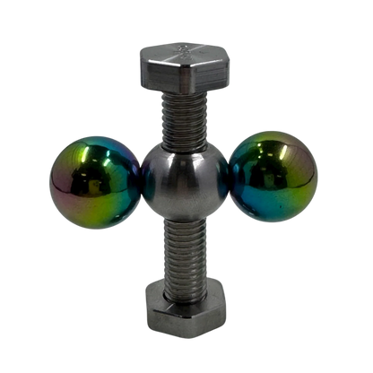 Black Kaiko DNA Spinner Nut & Bolt Spinner Fidget Toys