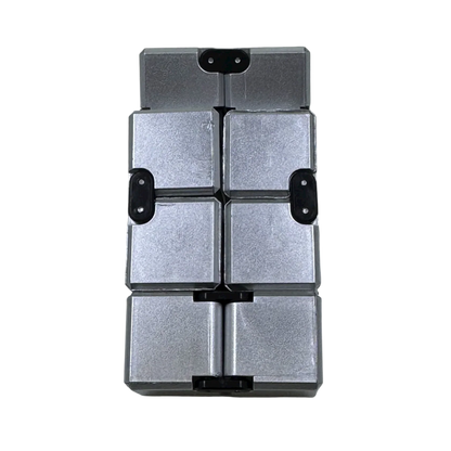 Dark Gray Kaiko SILVER Infinity Cube Fidget - 108 grams Fidget Toys