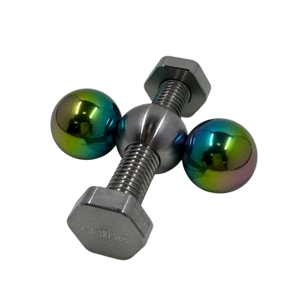Black Kaiko DNA Spinner Nut & Bolt Spinner Fidget Toys
