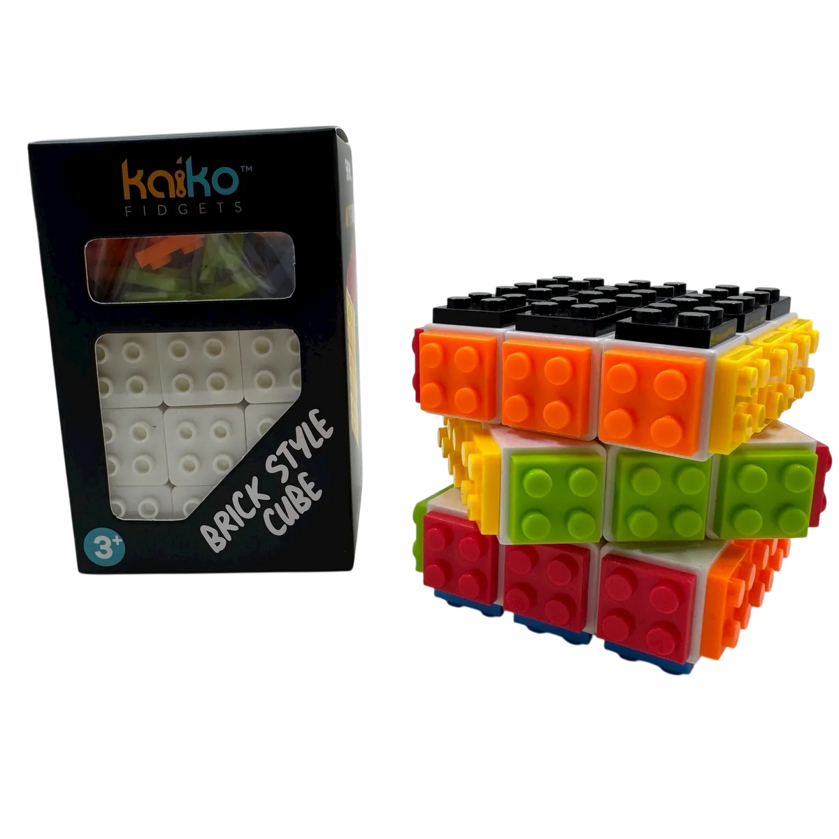Black Kaiko Brick Style Cube Fidget Toys