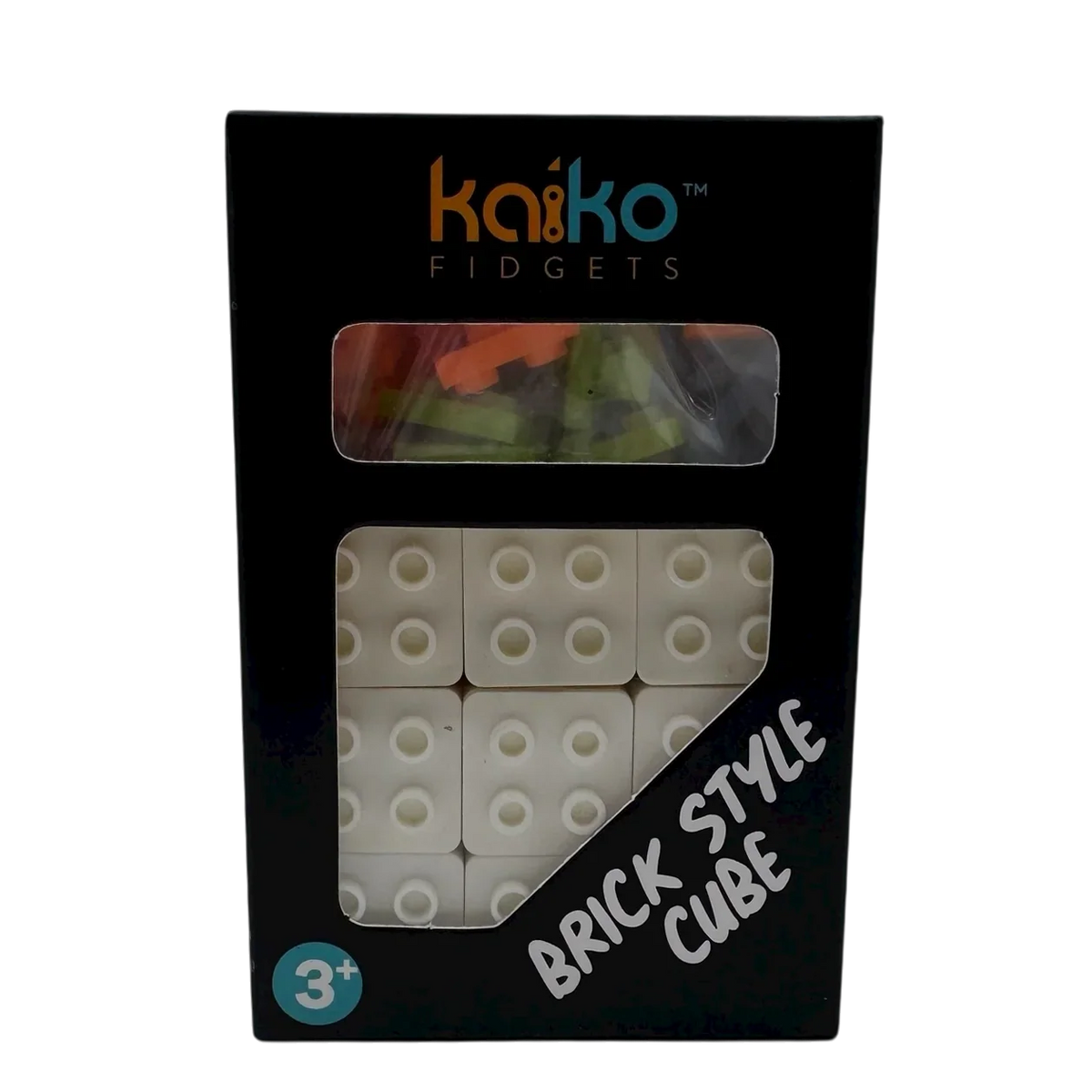 Black Kaiko Brick Style Cube Fidget Toys