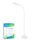 White Smoke Triumph LED Tall Craft Magnifier Floor Lamp, White Lighting