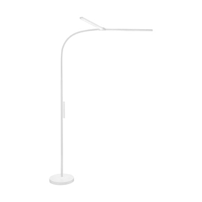 White Smoke Triumph Duet LED Floor Lamp, White Lighting