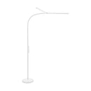 White Smoke Triumph Duet LED Floor Lamp, White Lighting