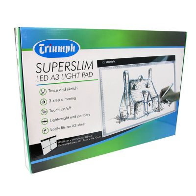 White Smoke Triumph LED Super Slim Light Pad, A3 Lighting