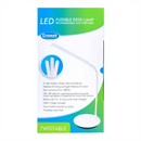 White Smoke Triumph LED Flexible Desk Lamp, White Lighting