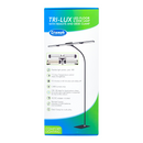 White Smoke Triumph LED Tri-Lux Floor & Desk Lamp, Black Lighting