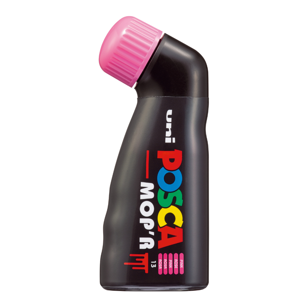 White Smoke Posca MOP'R Round Tip Paint Marker, Pink Paint Markers
