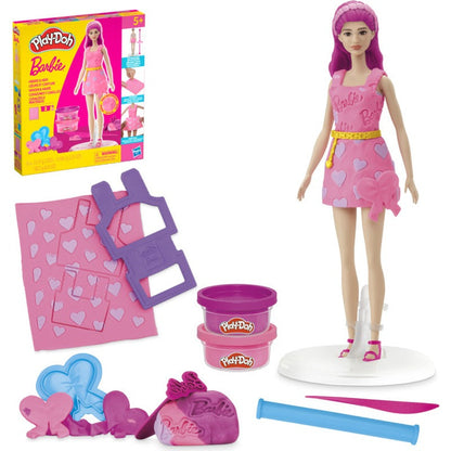 White Smoke Play-Doh Barbie Hearts And Hair Kids Clay, Dough & Modelling