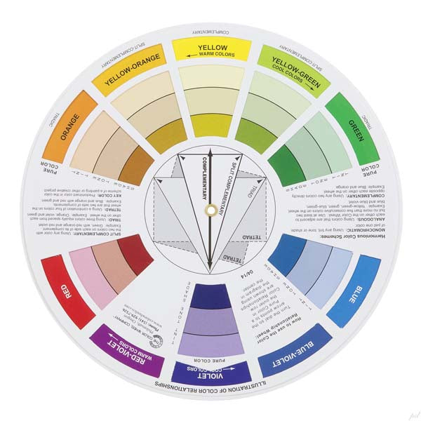 White Smoke TCWC Artists Colour Wheel, 13cm Painting Accessories