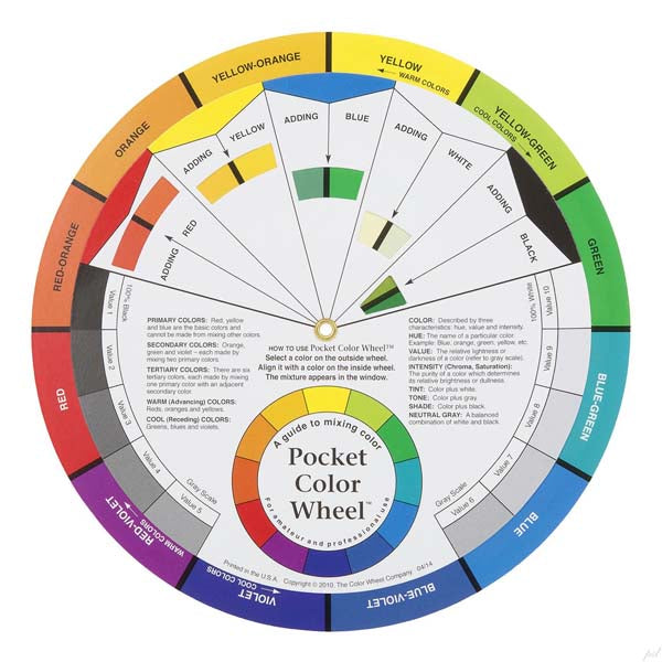 White Smoke TCWC Artists Colour Wheel, 13cm Painting Accessories