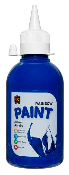 White Smoke EC Rainbow Paint 250mL Brilliant Blue Kids Paints