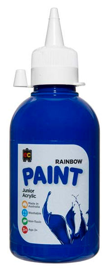 White Smoke EC Rainbow Paint 250mL Brilliant Blue Kids Paints