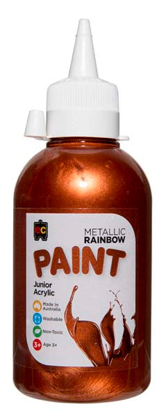 White Smoke EC Rainbow Paint 250ml Metallic Copper Kids Paints